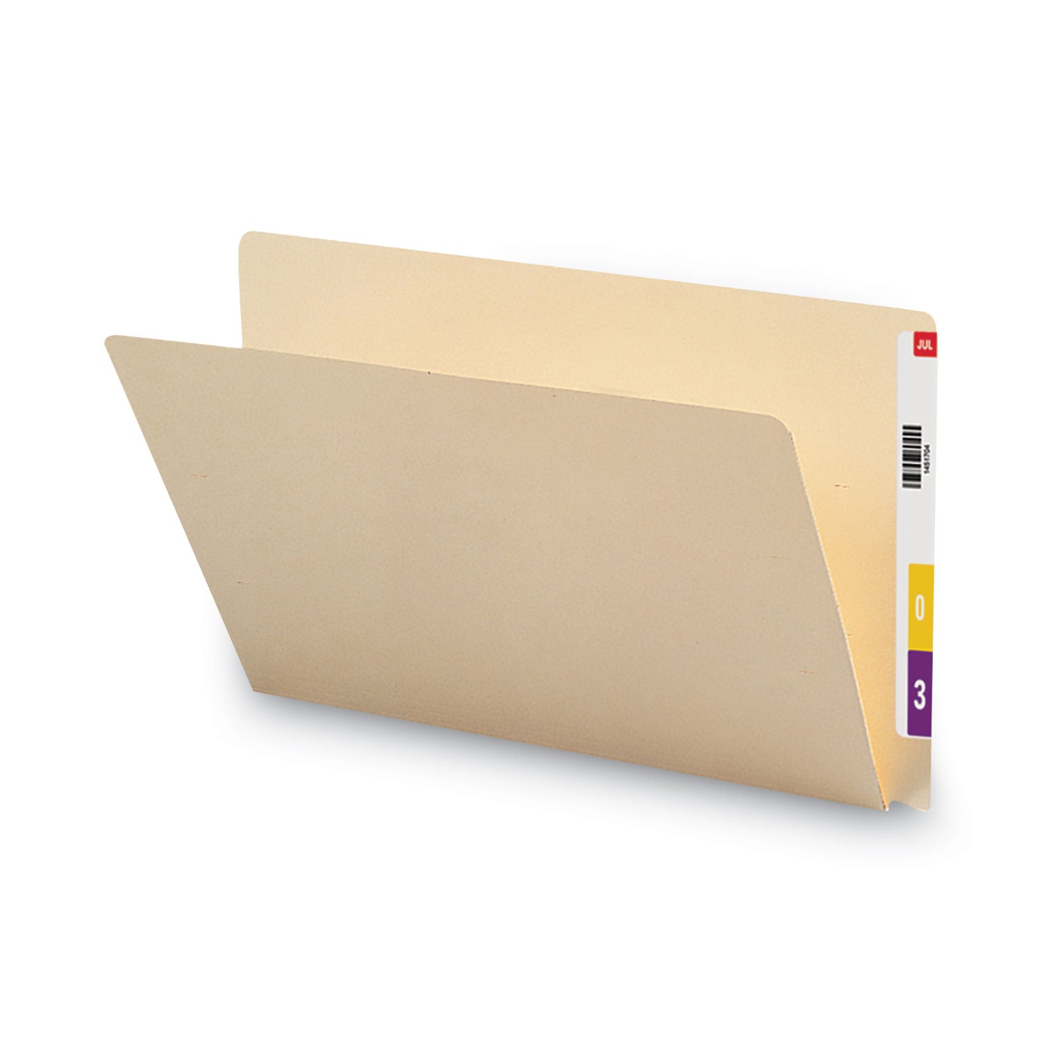 Smead™ Extended End Tab Manila Folders, Straight Tabs, Legal Size, 0.75" Expansion, Manila, 100/Box