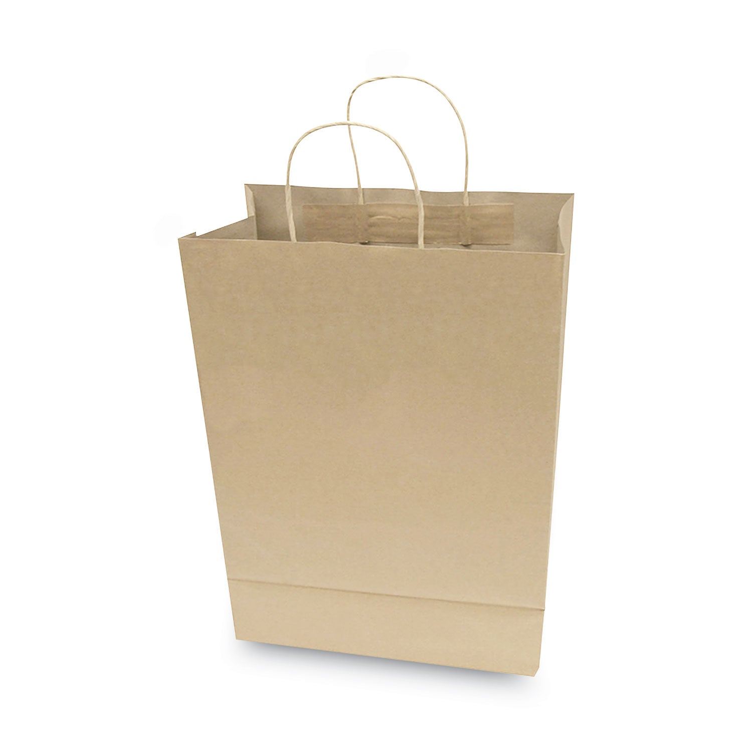 COSCO Premium Shopping Bag, 10" x 4.5" x 13", Brown Kraft, 50/Box