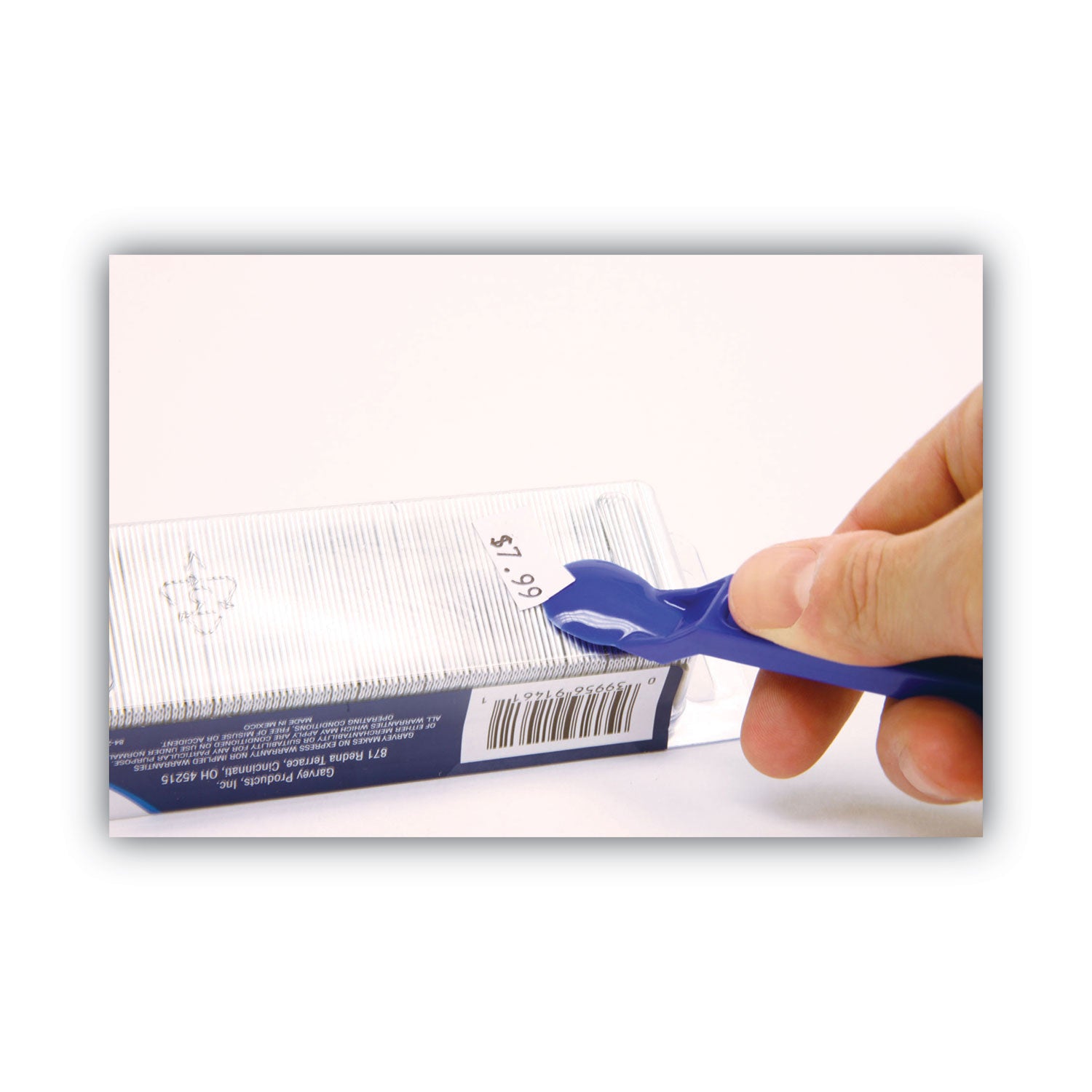 Garvey® Label Remover, Plastic, Blue, 5/Pack