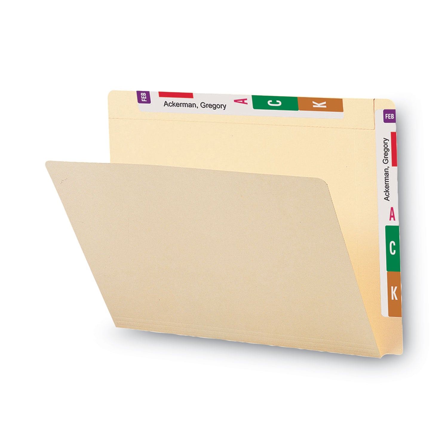 Smead™ Heavyweight Manila End Tab Conversion File Folders, Straight Tabs, Letter Size, 0.75" Expansion, Manila, 100/Box