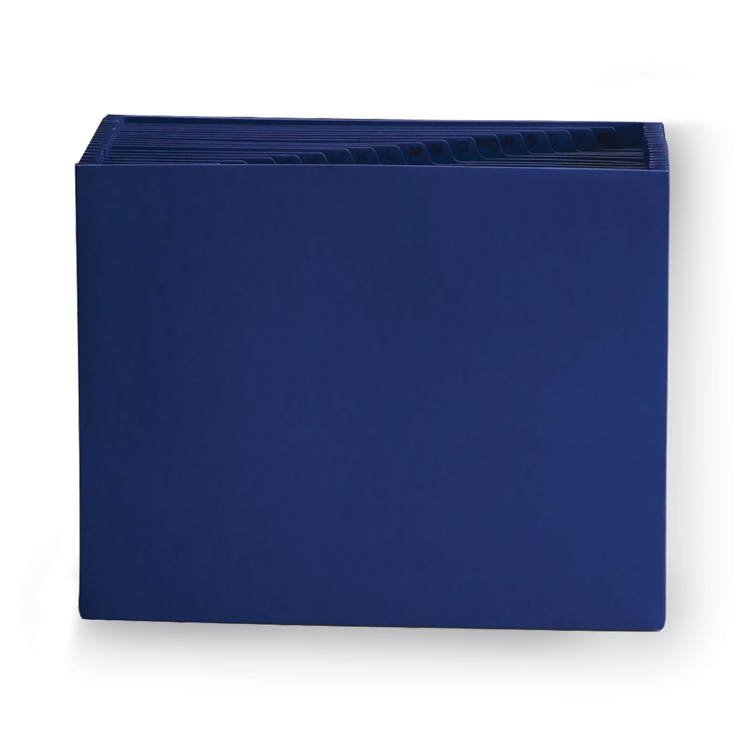 Smead™ Heavy-Duty Indexed Expanding Open Top Color Files, 21 Sections, 1/21-Cut Tabs, Letter Size, Navy Blue