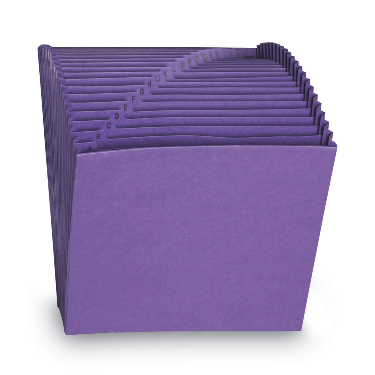 Smead™ Heavy-Duty Indexed Expanding Open Top Color Files, 21 Sections, 1/21-Cut Tabs, Letter Size, Purple