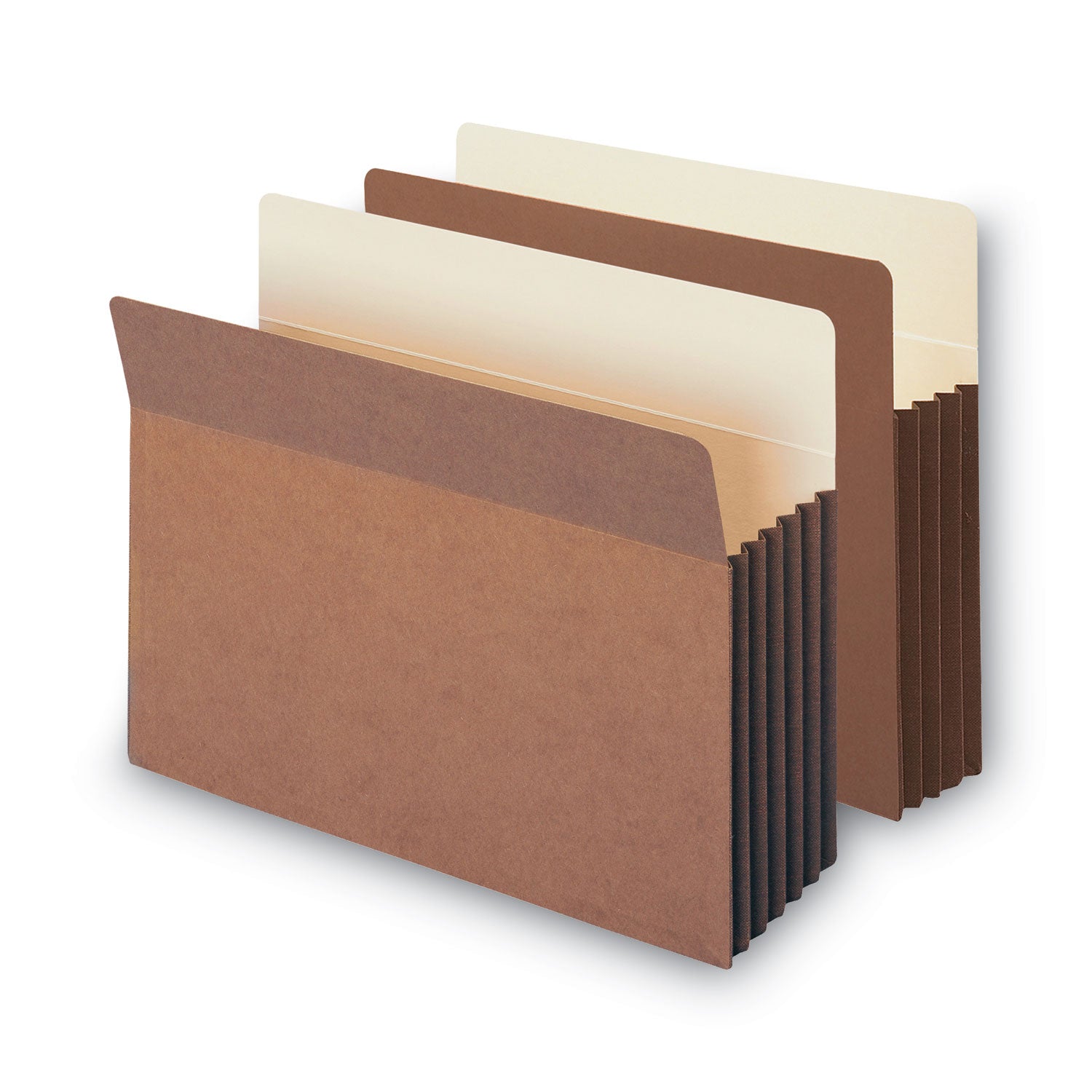 Smead™ Redrope Drop-Front File Pockets with Fully Lined Gussets, 3.5" Expansion, Letter Size, Redrope, 10/Box