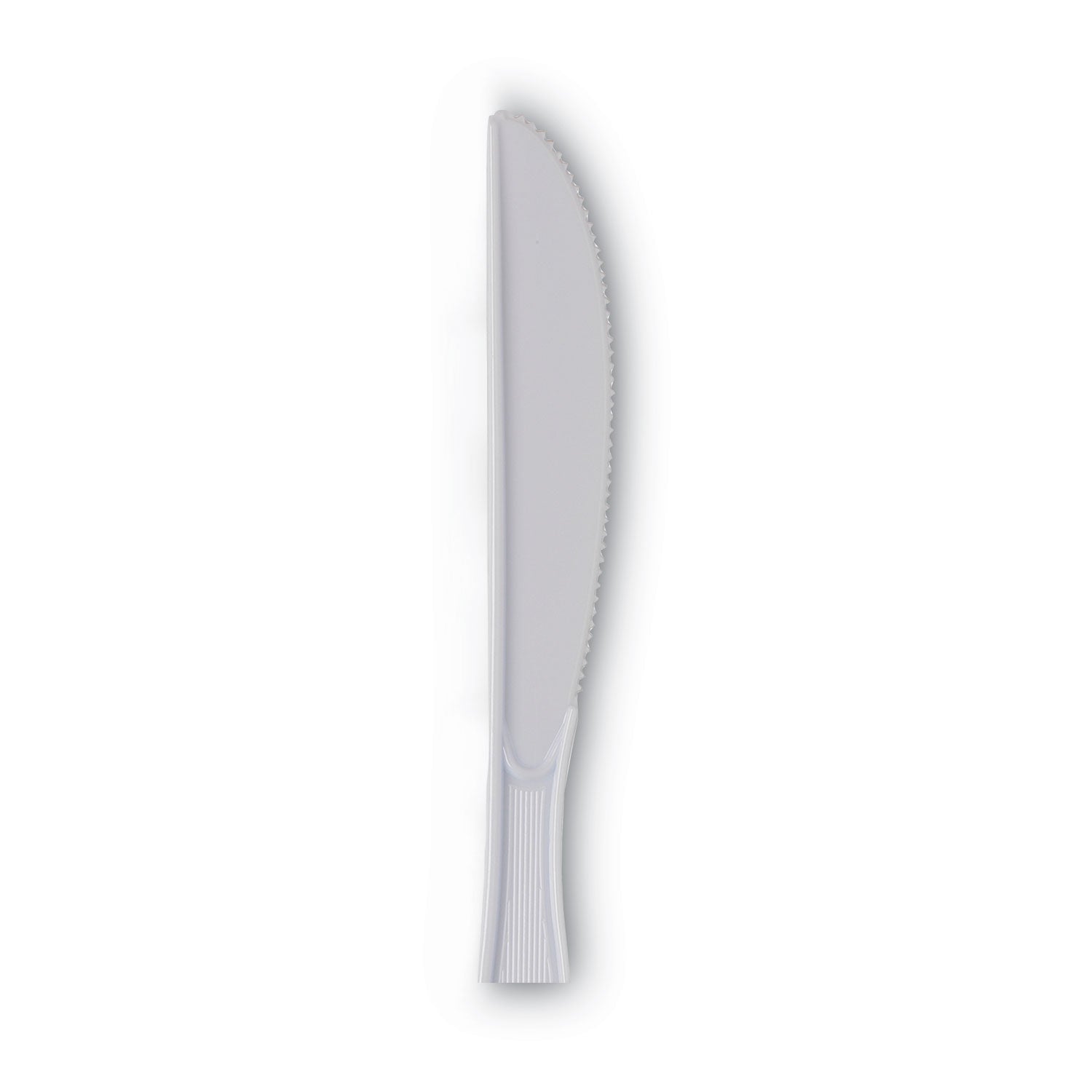 Dixie® Plastic Cutlery, Heavy Mediumweight Knives, White, 1,000/Carton