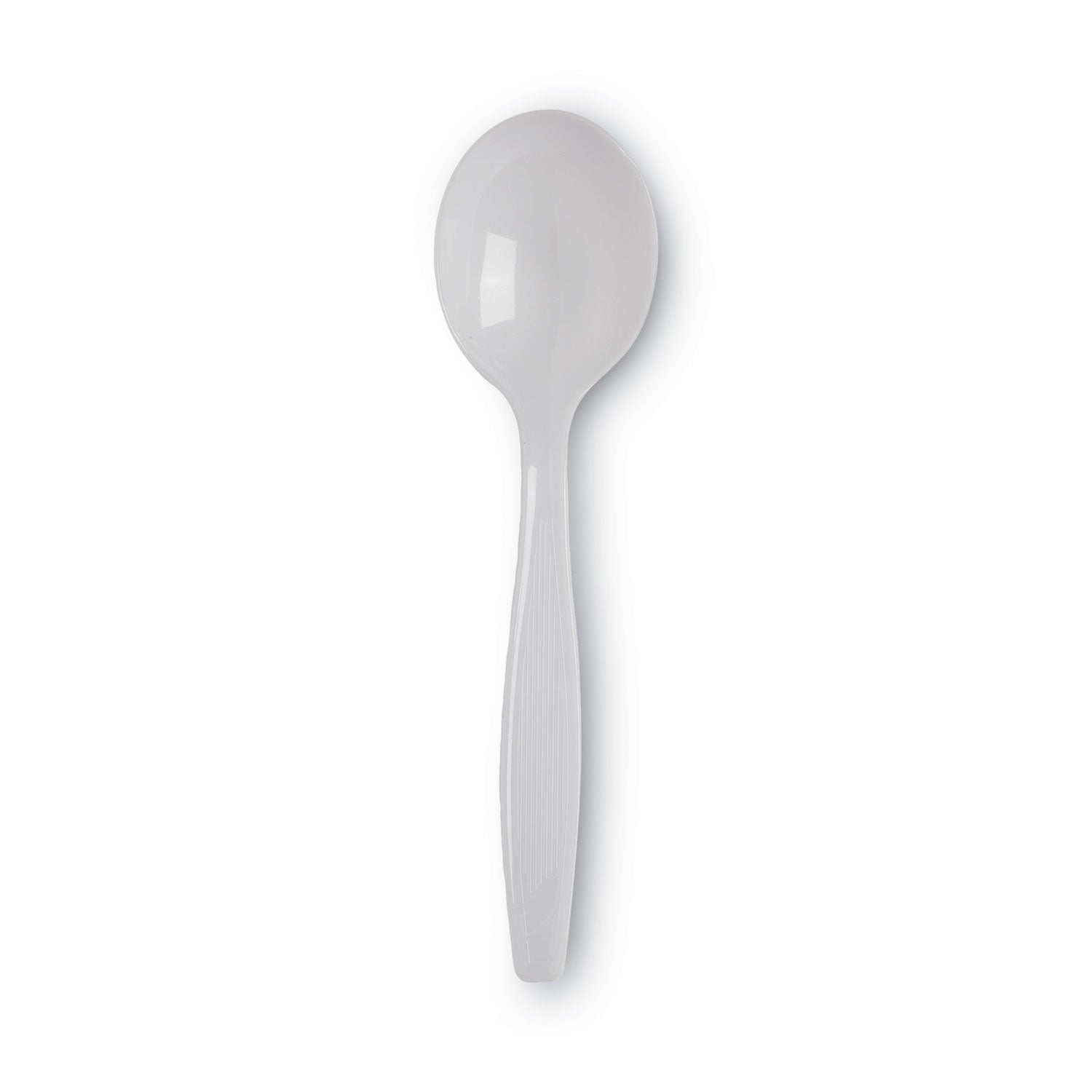 Dixie® Plastic Cutlery, Heavyweight Soup Spoons, White, 100/Box