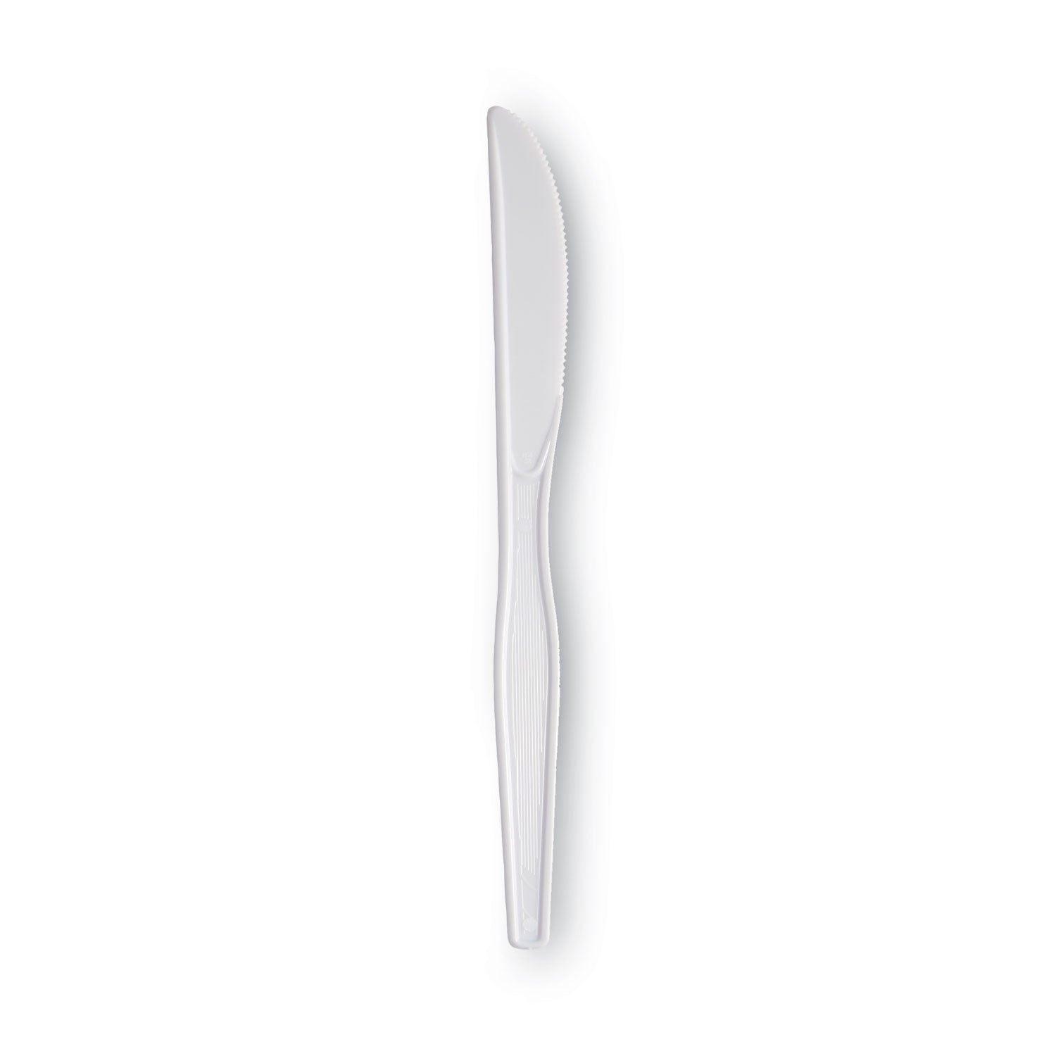 Dixie® Plastic Cutlery, Heavyweight Knives, White, 100/Box