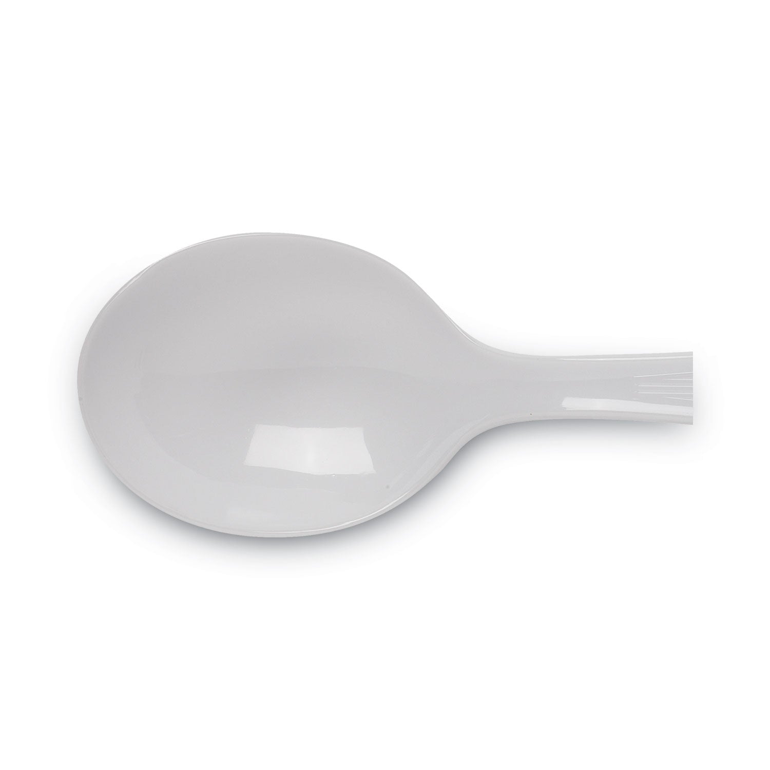 Dixie® Plastic Cutlery, Heavyweight Soup Spoons, White, 1,000/Carton