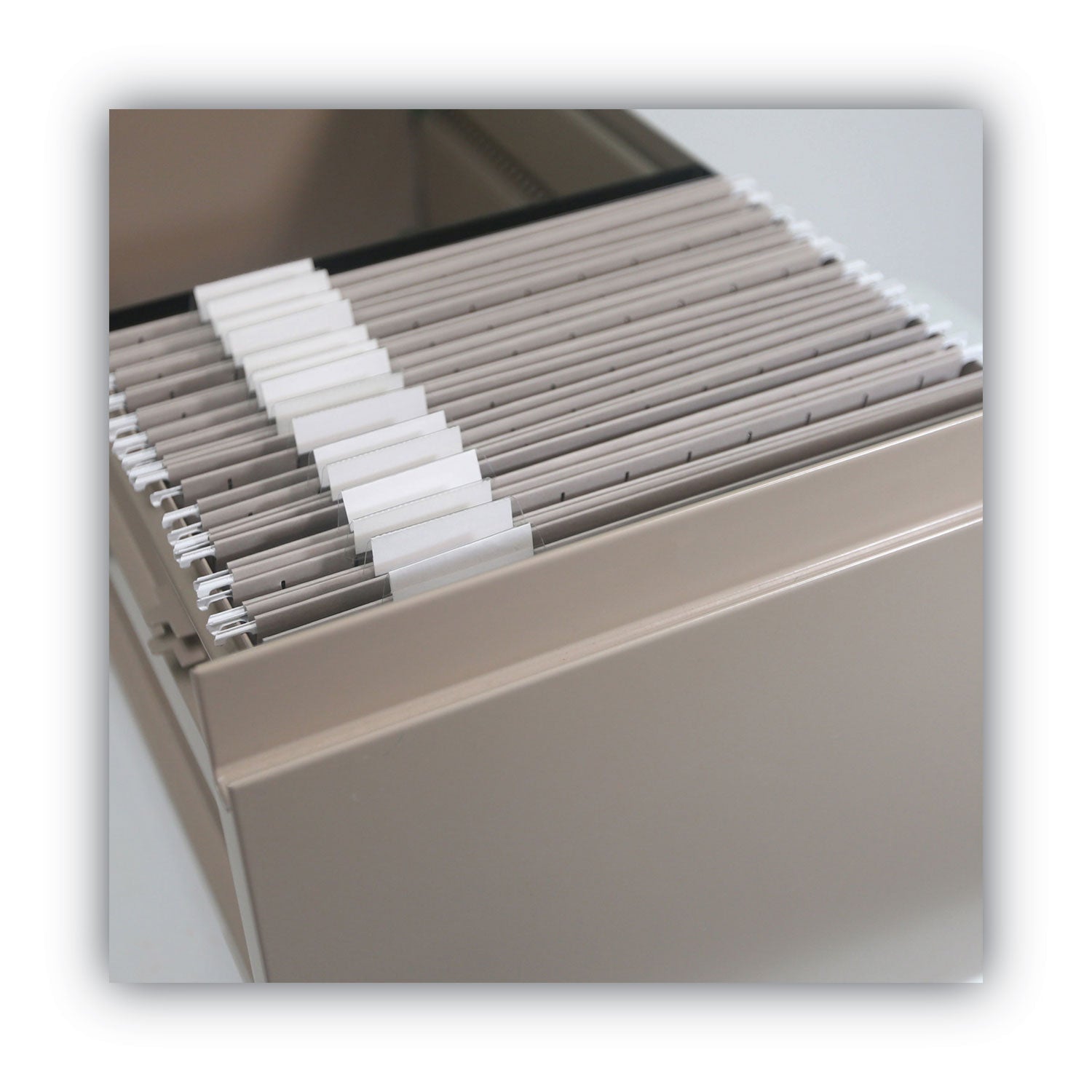 Smead™ Colored Hanging File Folders with 1/5 Cut Tabs, Letter Size, 1/5-Cut Tabs, Gray, 25/Box