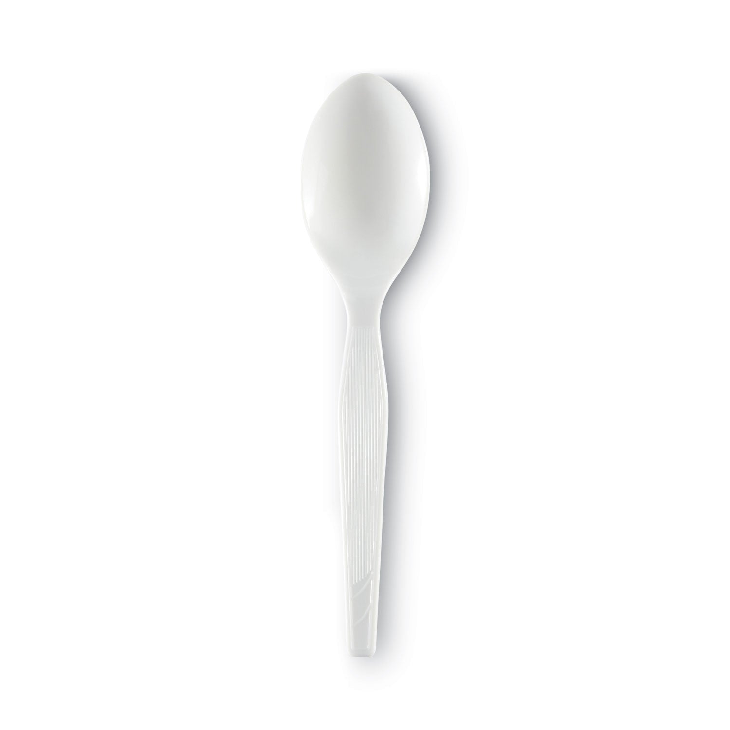 Dixie® Plastic Cutlery, Heavy Mediumweight Teaspoons, White, 1,000/Carton