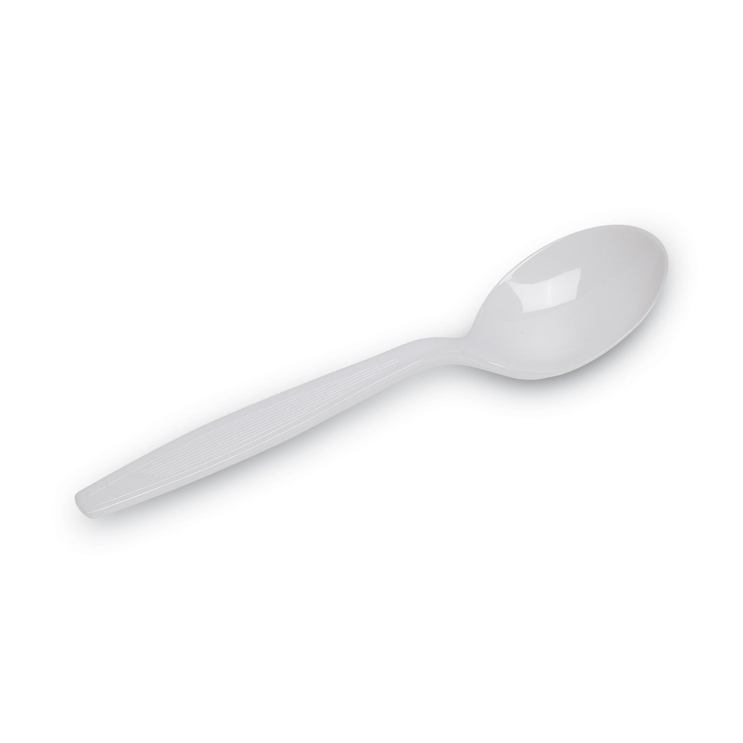 Dixie® Plastic Cutlery, Heavyweight Soup Spoons, White, 100/Box