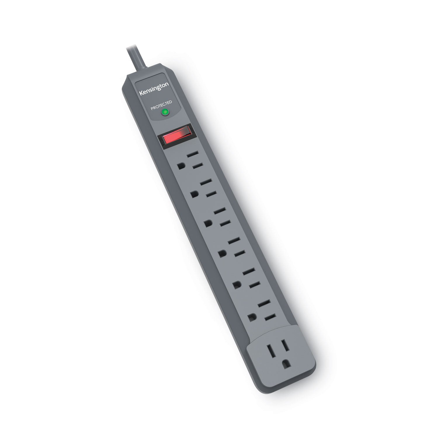 Kensington® Guardian Premium Surge Protector, 7 AC Outlets, 6 ft Cord, 540 J, Gray