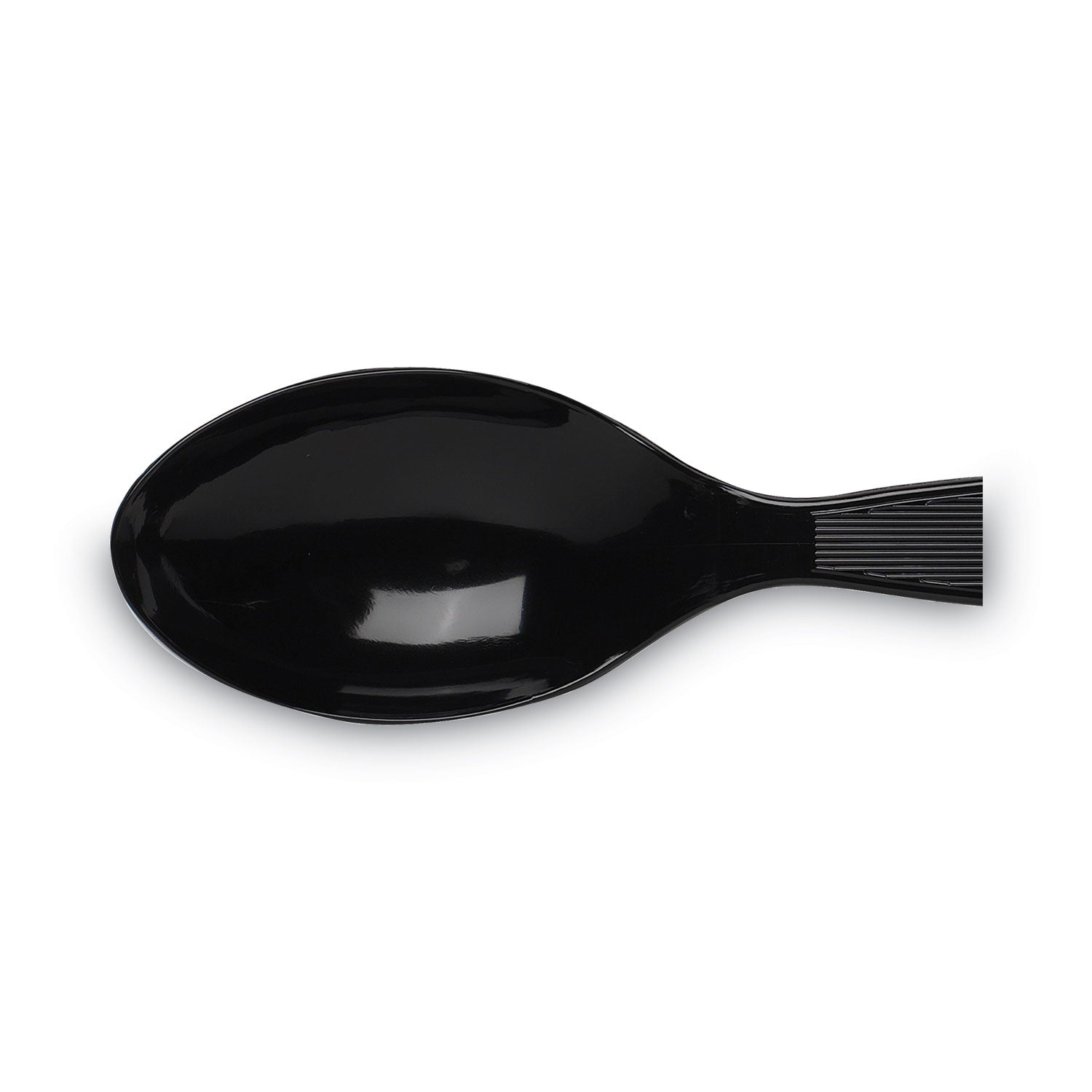 Dixie® Plastic Cutlery, Heavy Mediumweight Teaspoons, Black, 1,000/Carton