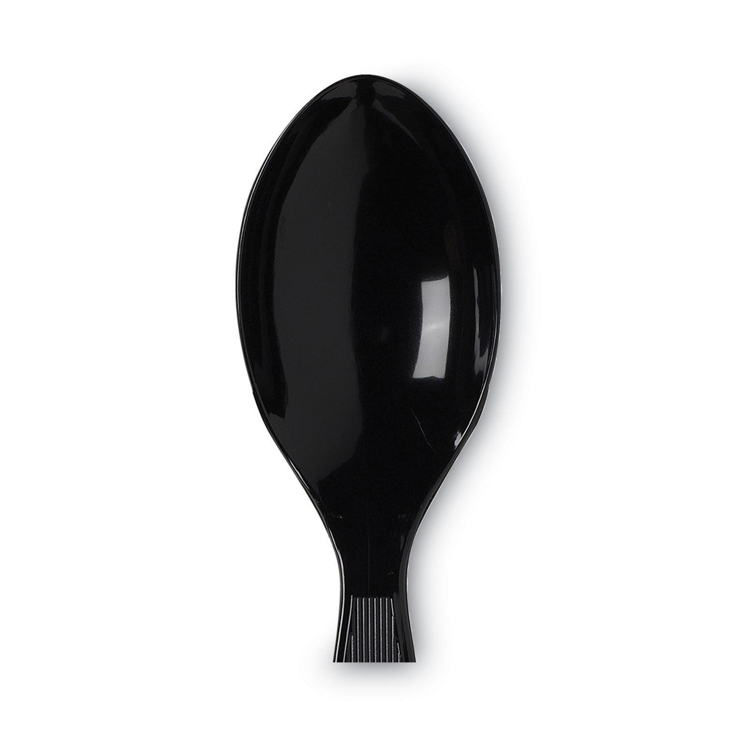 Dixie® Plastic Cutlery, Heavy Mediumweight Teaspoons, Black, 1,000/Carton