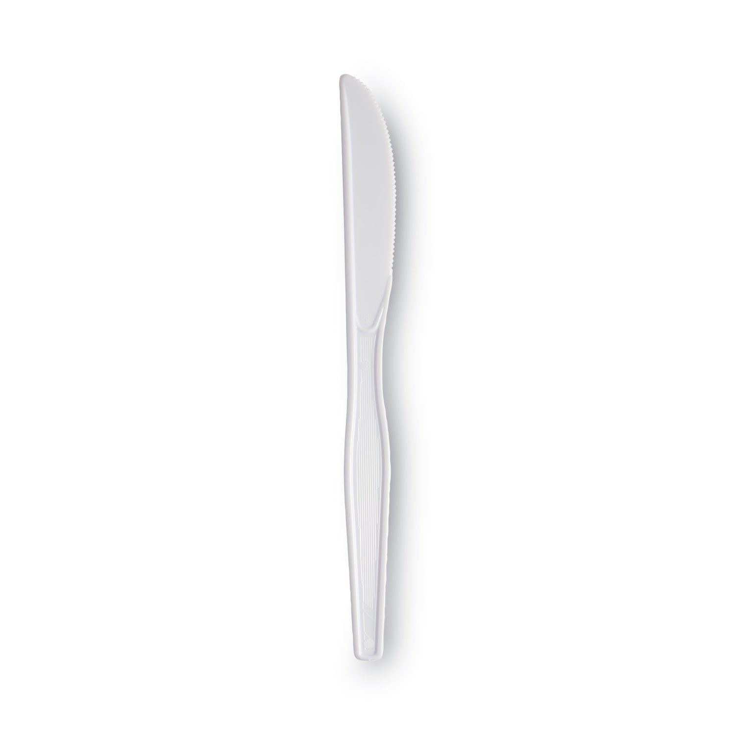 Dixie® Plastic Cutlery, Heavyweight Knives, White, 1,000/Carton