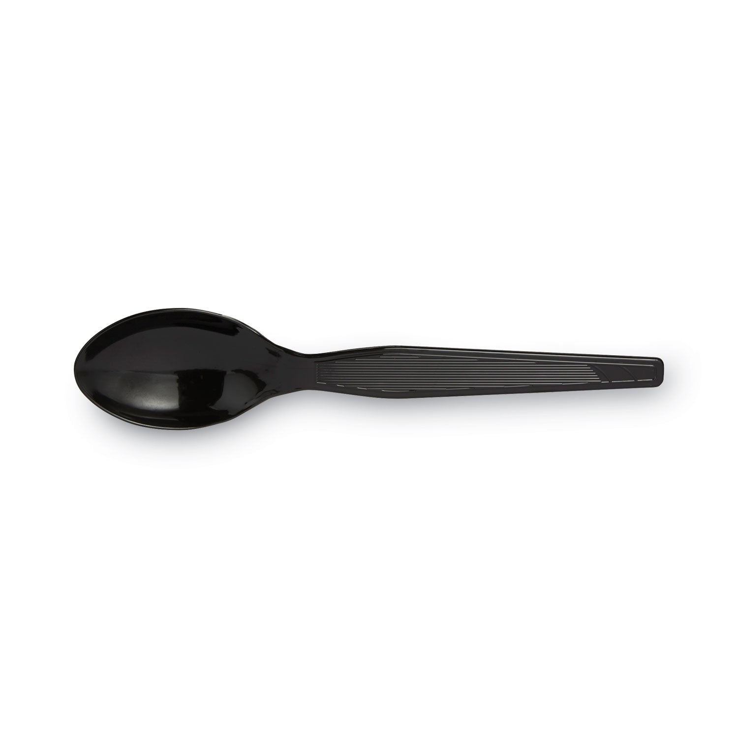 Dixie® Plastic Cutlery, Heavyweight Teaspoons, Black, 1,000/Carton