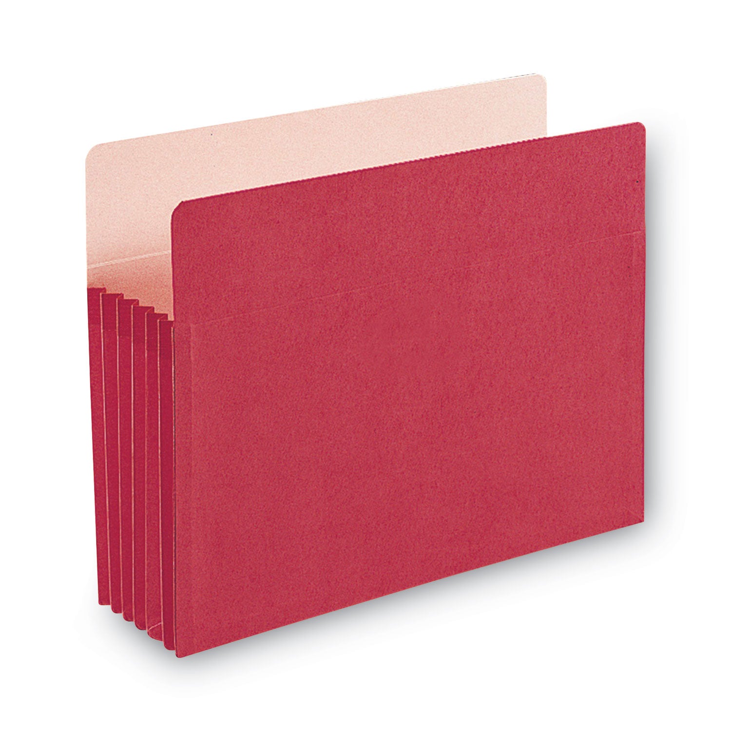 Smead™ Colored File Pockets, 5.25" Expansion, Letter Size, Red