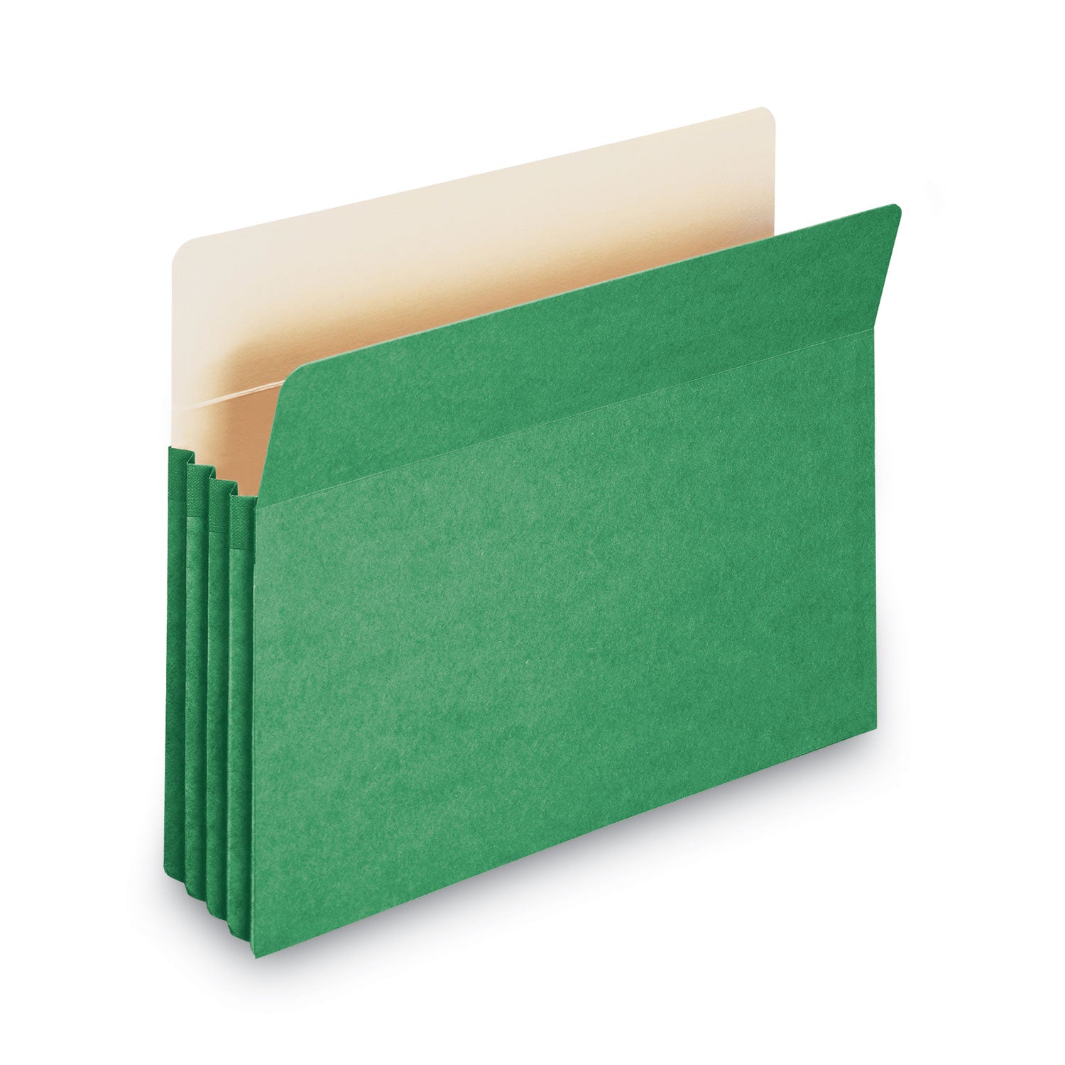 Smead™ Colored File Pockets, 3.5" Expansion, Letter Size, Green