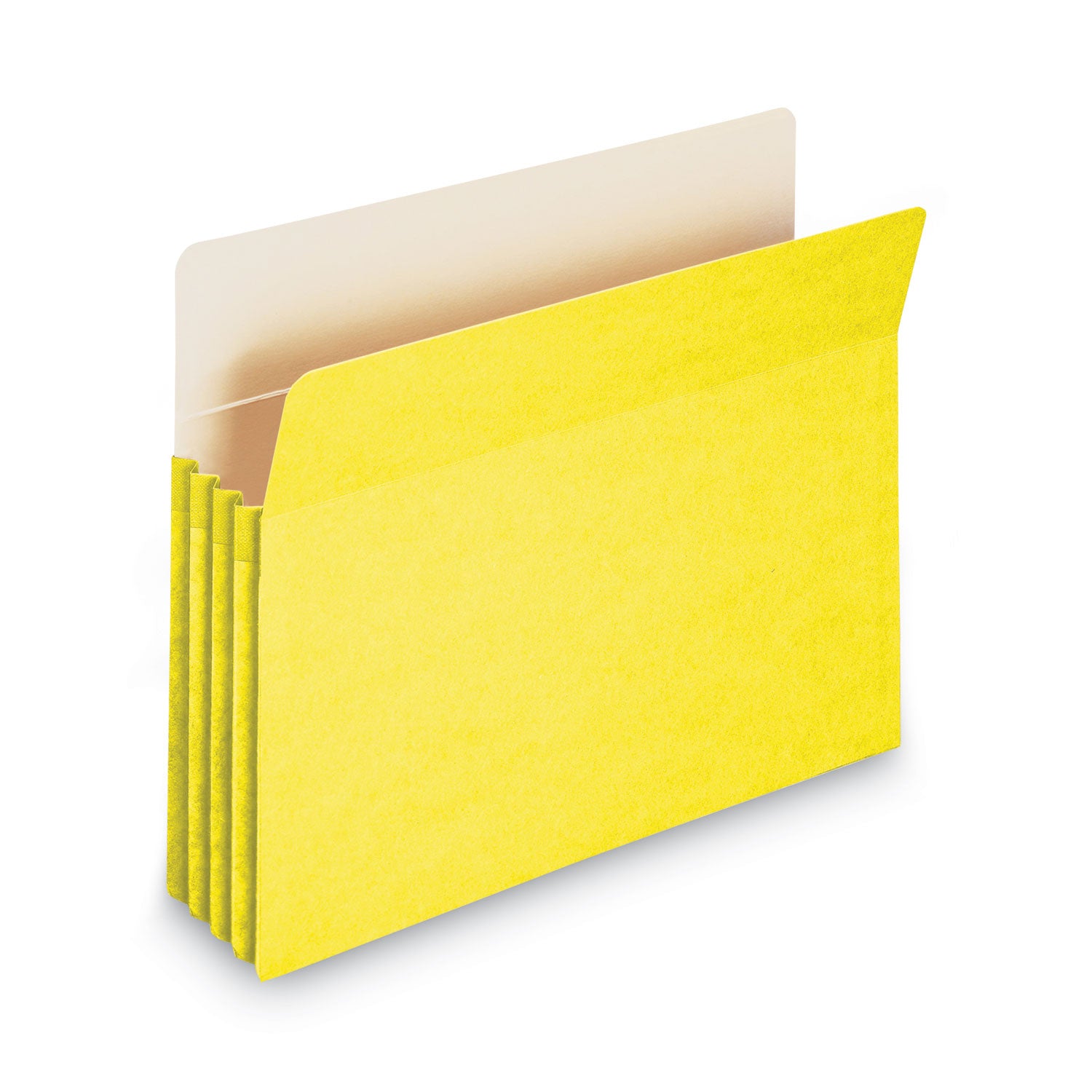 Smead™ Colored File Pockets, 3.5" Expansion, Letter Size, Yellow