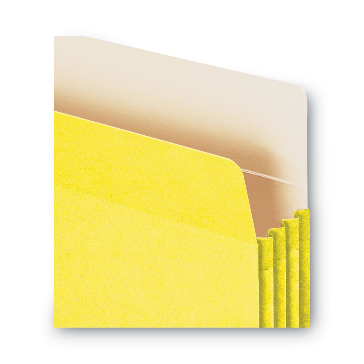 Smead™ Colored File Pockets, 3.5" Expansion, Letter Size, Yellow