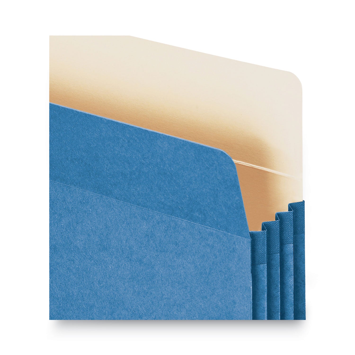 Smead™ Colored File Pockets, 3.5" Expansion, Letter Size, Blue