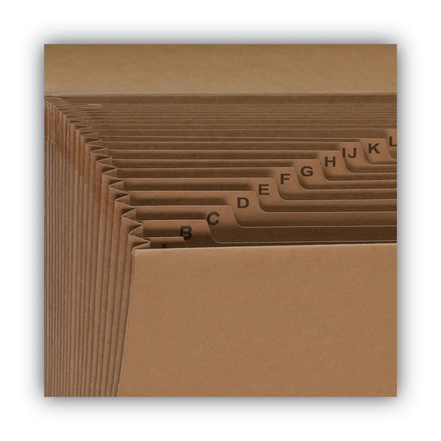 Smead™ Indexed Expanding Kraft Files, 21 Sections, Elastic Cord Closure, 1/21-Cut Tabs, Letter Size, Kraft