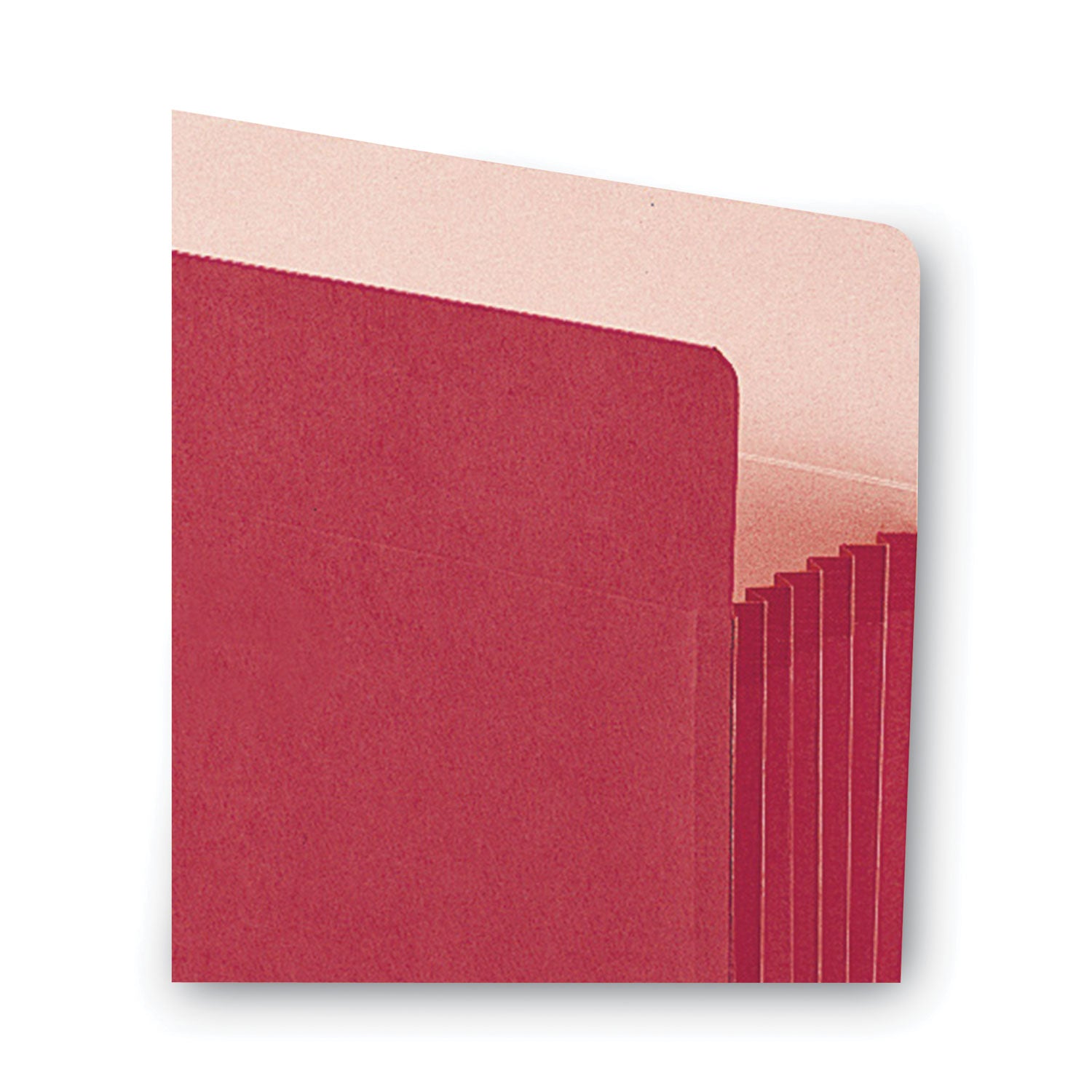 Smead™ Colored File Pockets, 5.25" Expansion, Letter Size, Red