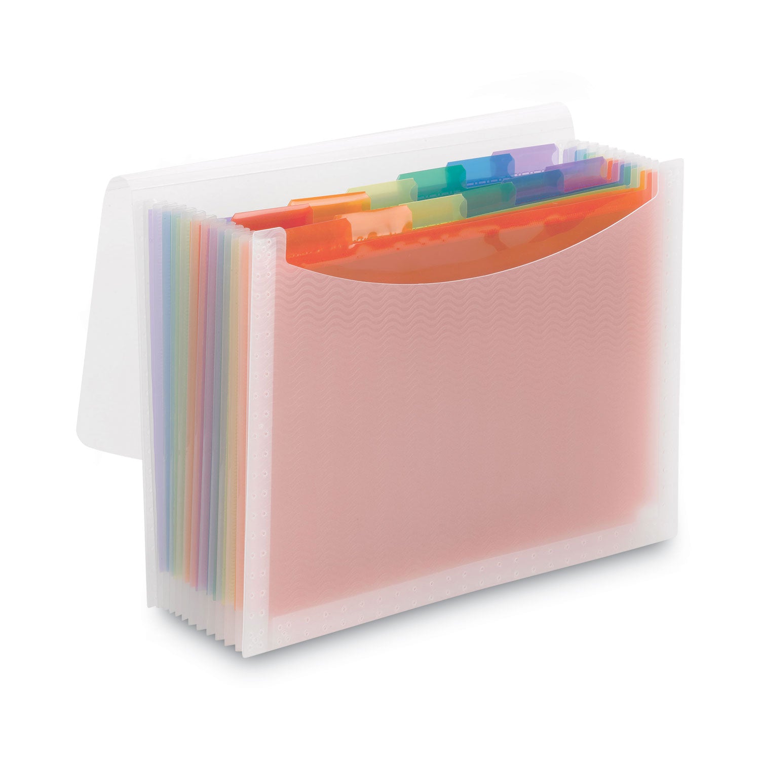 ColorVue Expanding File, 13 Sections, Cord/Hook Closure, 1/6-Cut Tabs, Letter Size, Randomly Assorted Colors Smead Flipcost