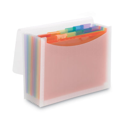 ColorVue Expanding File, 13 Sections, Cord/Hook Closure, 1/6-Cut Tabs, Letter Size, Randomly Assorted Colors Flipcost Flipcost