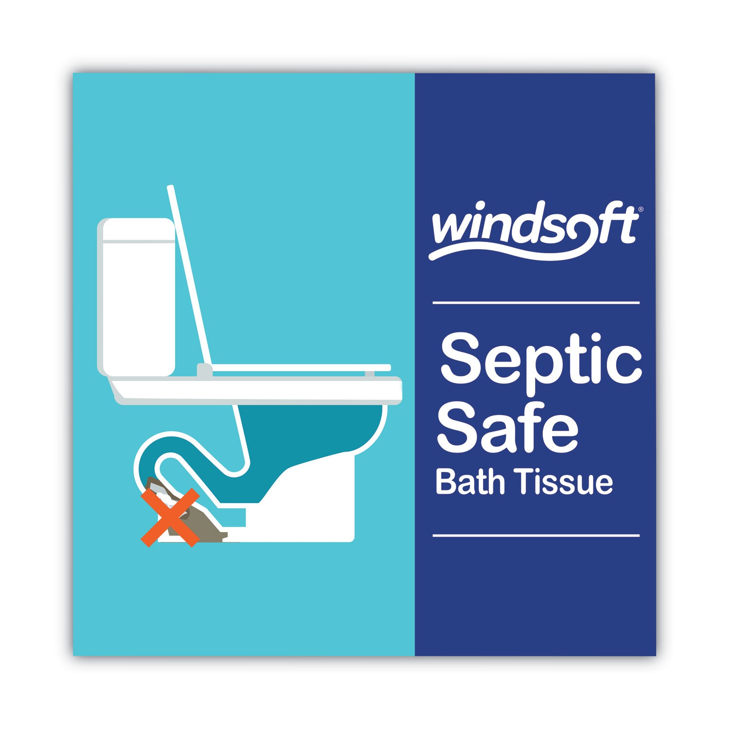 Premium Bath Tissue, Septic Safe, 2-Ply, White, 284 Sheets/Roll, 24 Rolls/Carton Windsoft® Flipcost