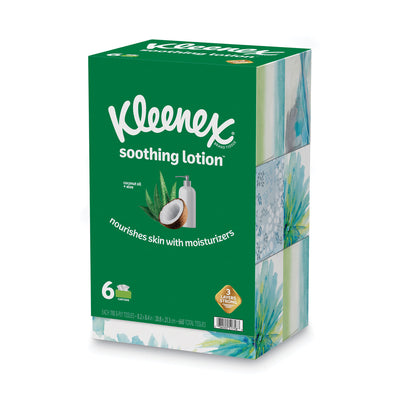 Kleenex® Lotion Facial Tissue, 3-Ply, White, 110 Sheets/Box, 6 Boxes/Pack - Flipcost
