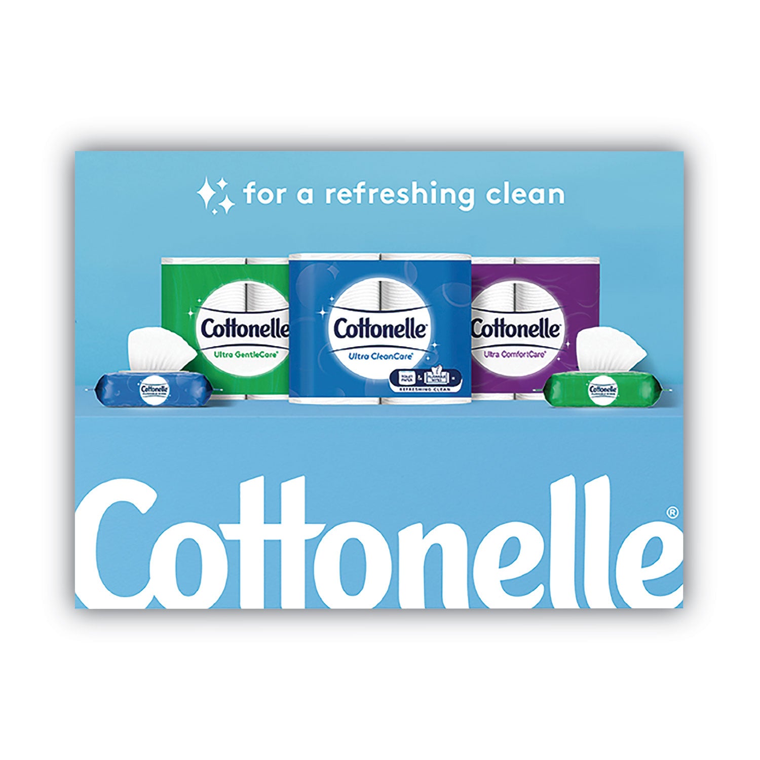 Cottonelle® Flushable Wet Wipes, Flip-Top Pack, 5 x 7.25, White, 42 Sheets/Pack, 8 Packs/Carton