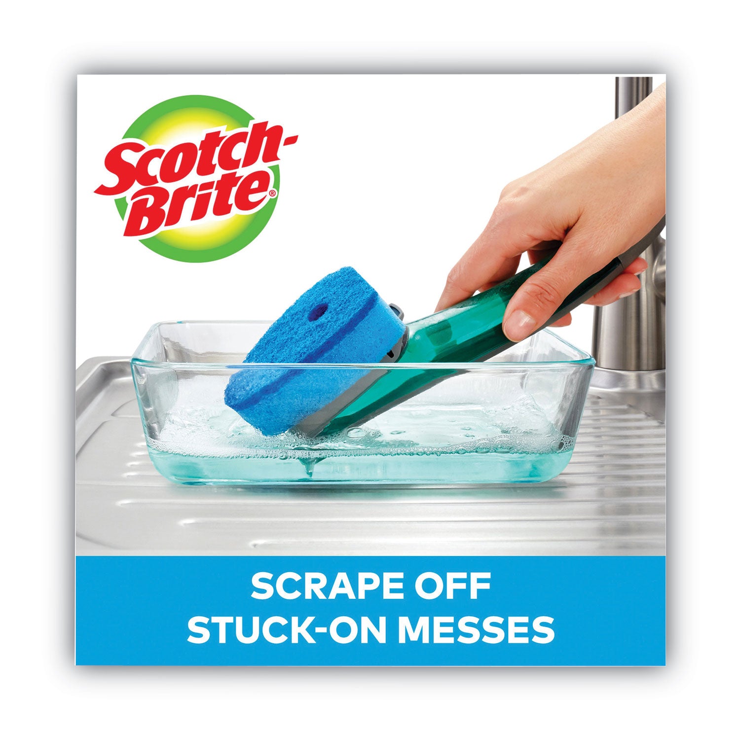 Advanced Soap Control Non-Scratch Dishwand, 4 x 11.25, Blue Scotch-Brite™ Flipcost