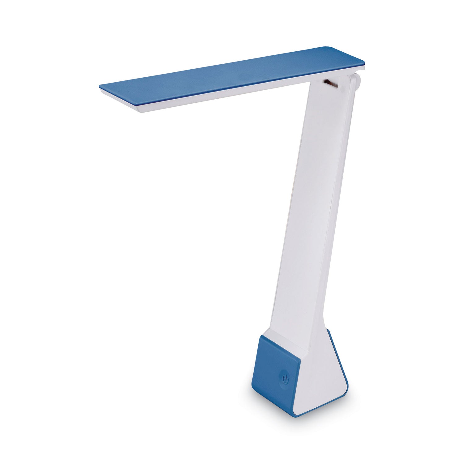 Bostitch® Konnect Rechargeable Folding LED Desk Lamp, 2.52w x 2.13d x 11.02h, Gray/Blue