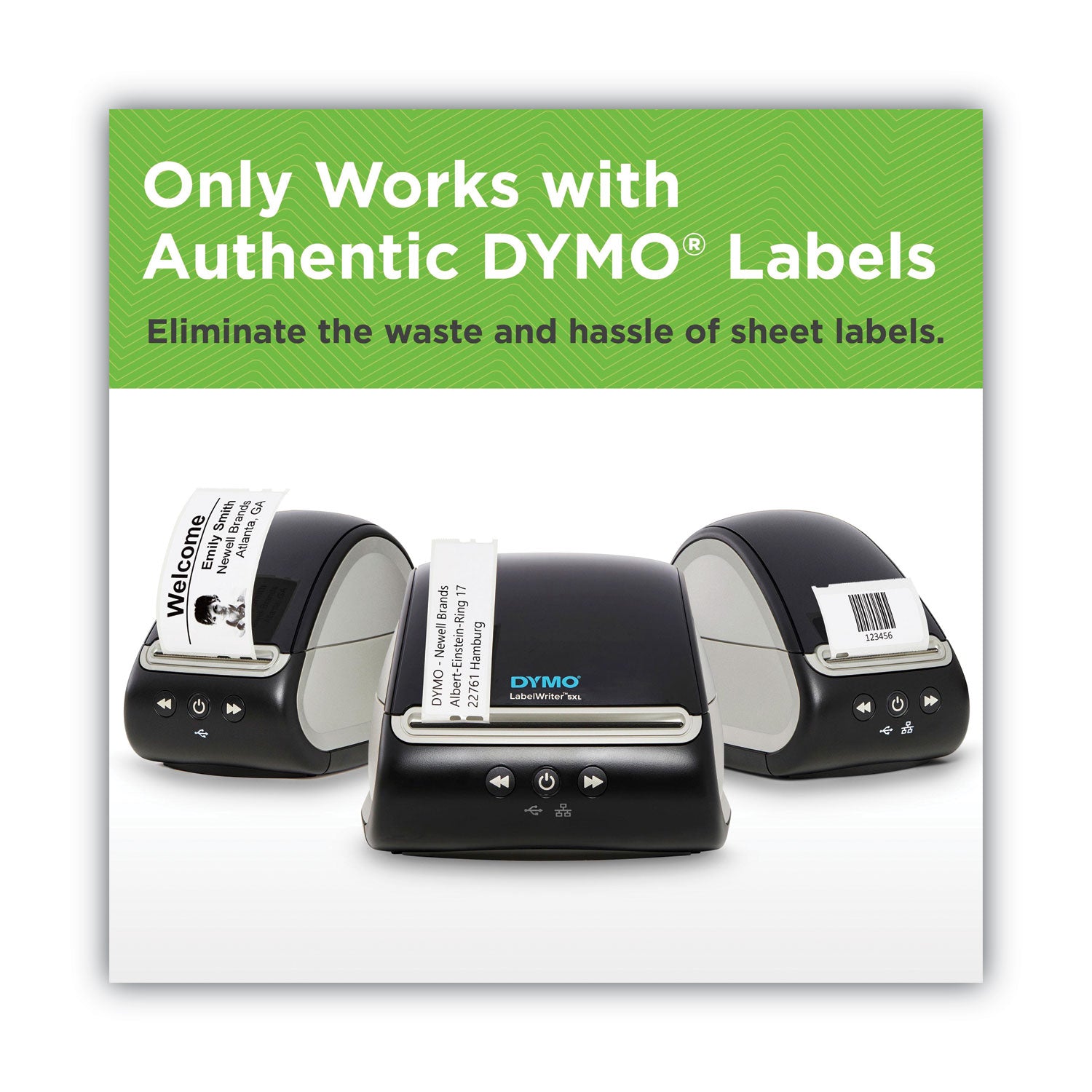 DYMO® LabelWriter 550 Turbo Series Label Printer, 90 Labels/min Print Speed, 5.34 x 7.38 x 8.5