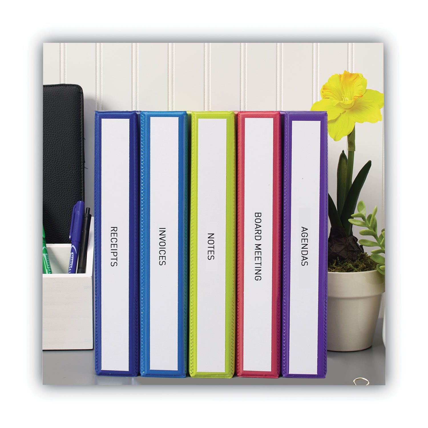 Avery® Binder Spine Inserts, 1.5" Spine Width, 5 Inserts/Sheet, 5 Sheets/Pack