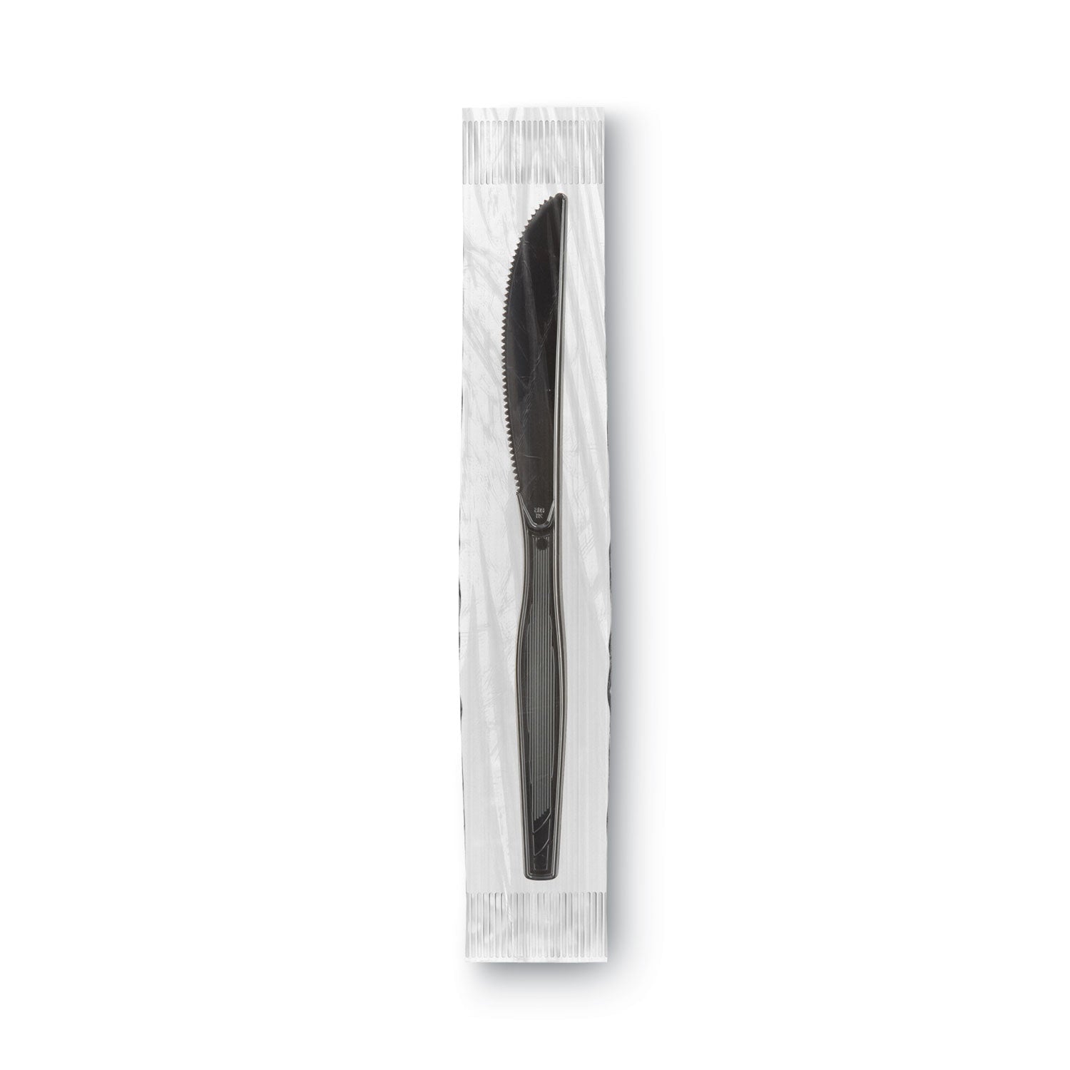 Dixie® Grab’N Go Wrapped Cutlery, Knives, Black, 90/Box