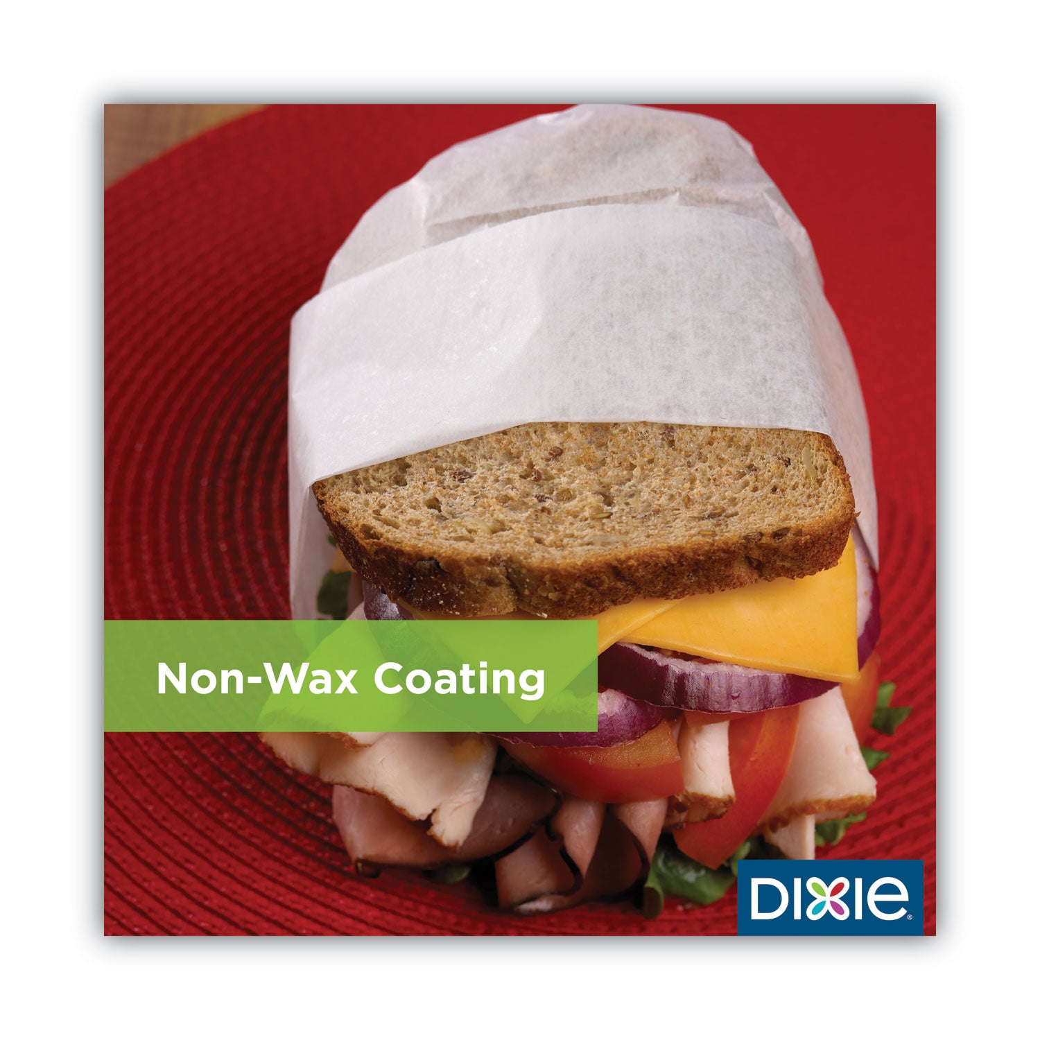 Dixie® All-Purpose Food Wrap, Dry Wax Paper, 12 x 12, White, 1,000/Carton