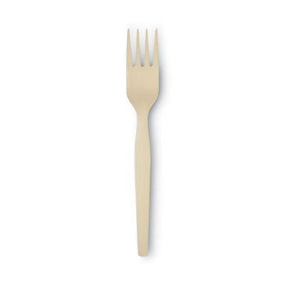 SmartStock Plastic Cutlery Refill, Forks, 6.5", Series-O Mediumweight Bio-Blend, Beige, 40/Pack, 24 Packs/Carton Flipcost Flipcost