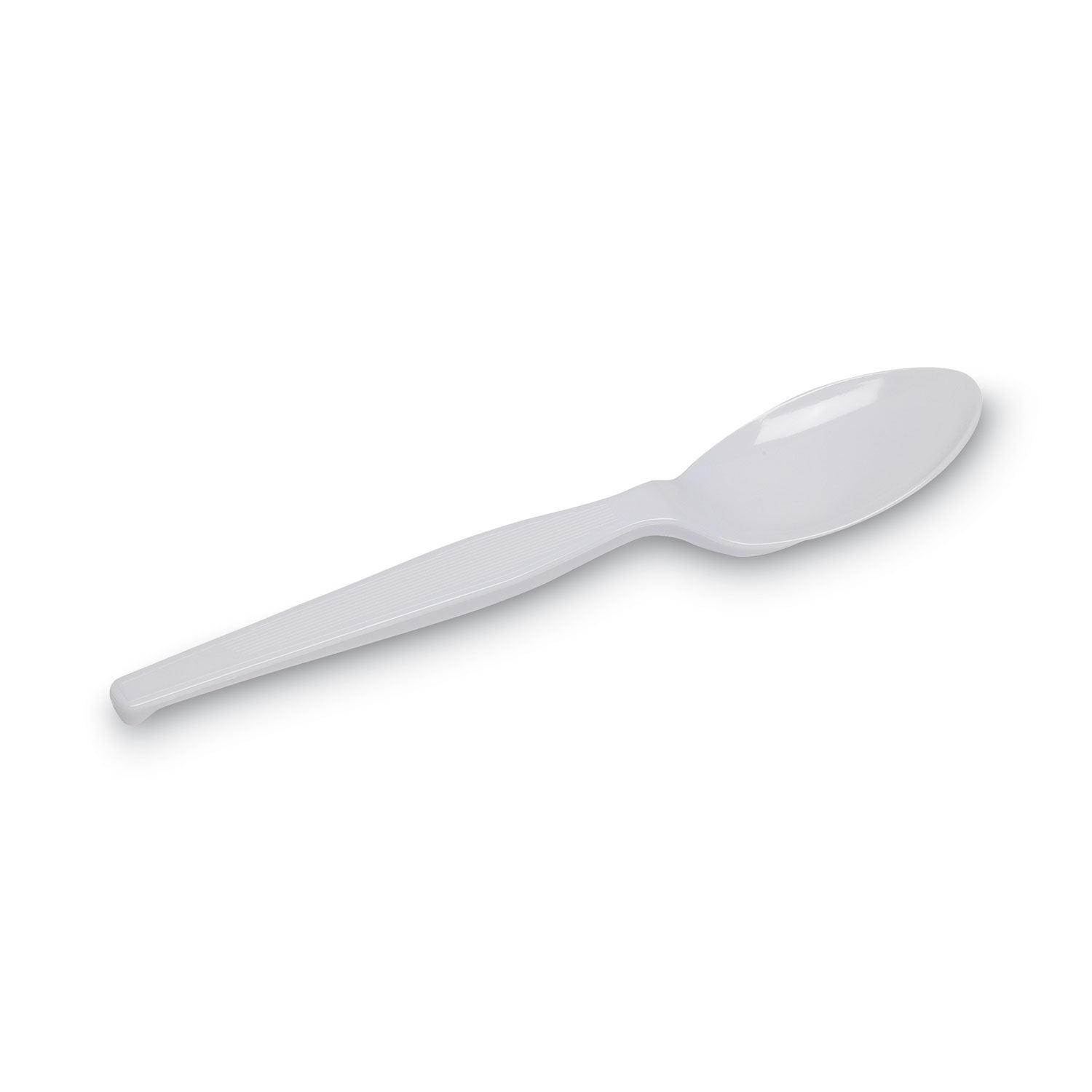 Dixie® Individually Wrapped Mediumweight Polystyrene Cutlery, Teaspoons, White, 1,000/Carton