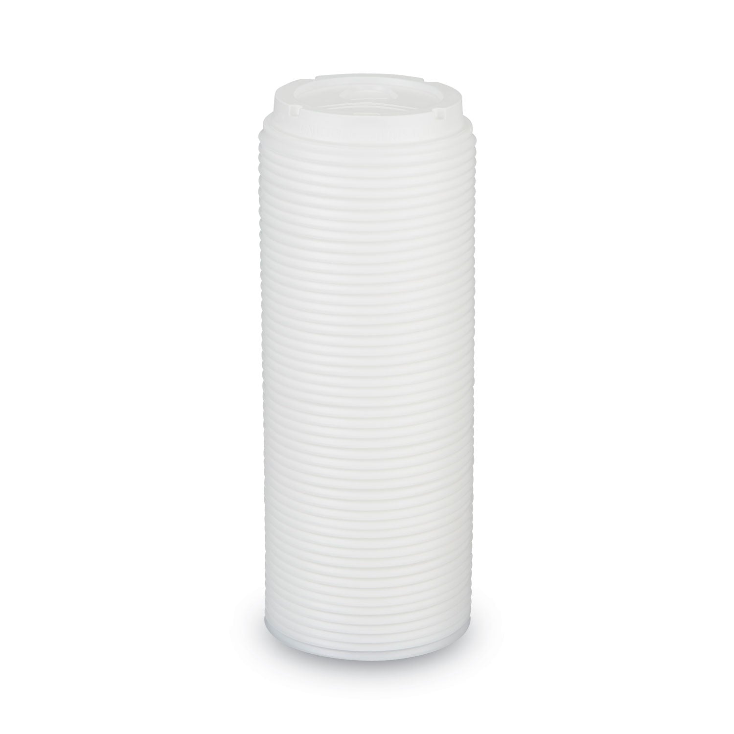 Dixie® Dome Drink-Thru Lids, Fits 10 oz to 16 oz PerfecTouch; 12 oz to 20 oz WiseSize Cup, White, 50/Pack