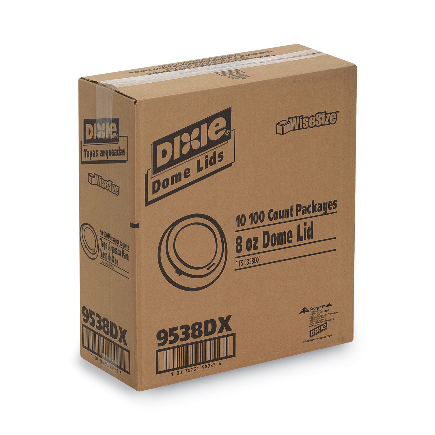 Dixie® Drink-Thru Lid, Fits 8oz Hot Drink Cups, Fits 8 oz Cups, White, 1,000/Carton