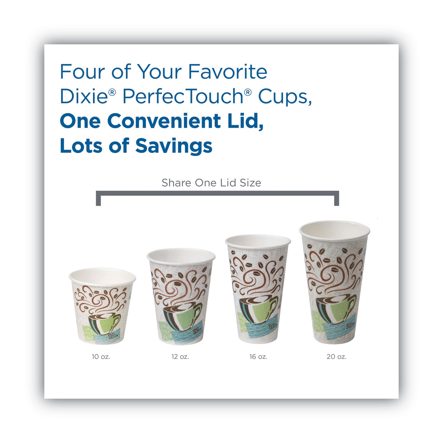 DIXIE FOOD SERVICE Dome Drink-Thru Lids, Fits 10 oz to 16 oz Paper Hot Cups, White, 1,000/Carton - Flipcost