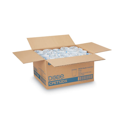 Clear Plastic PETE Cups, 12 oz, 25/Sleeve, 20 Sleeves/Carton Flipcost Flipcost