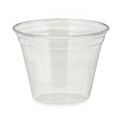 Clear Plastic PETE Cups, 9 oz, Squat, 50/Sleeve, 20 Sleeves/Carton Flipcost Flipcost