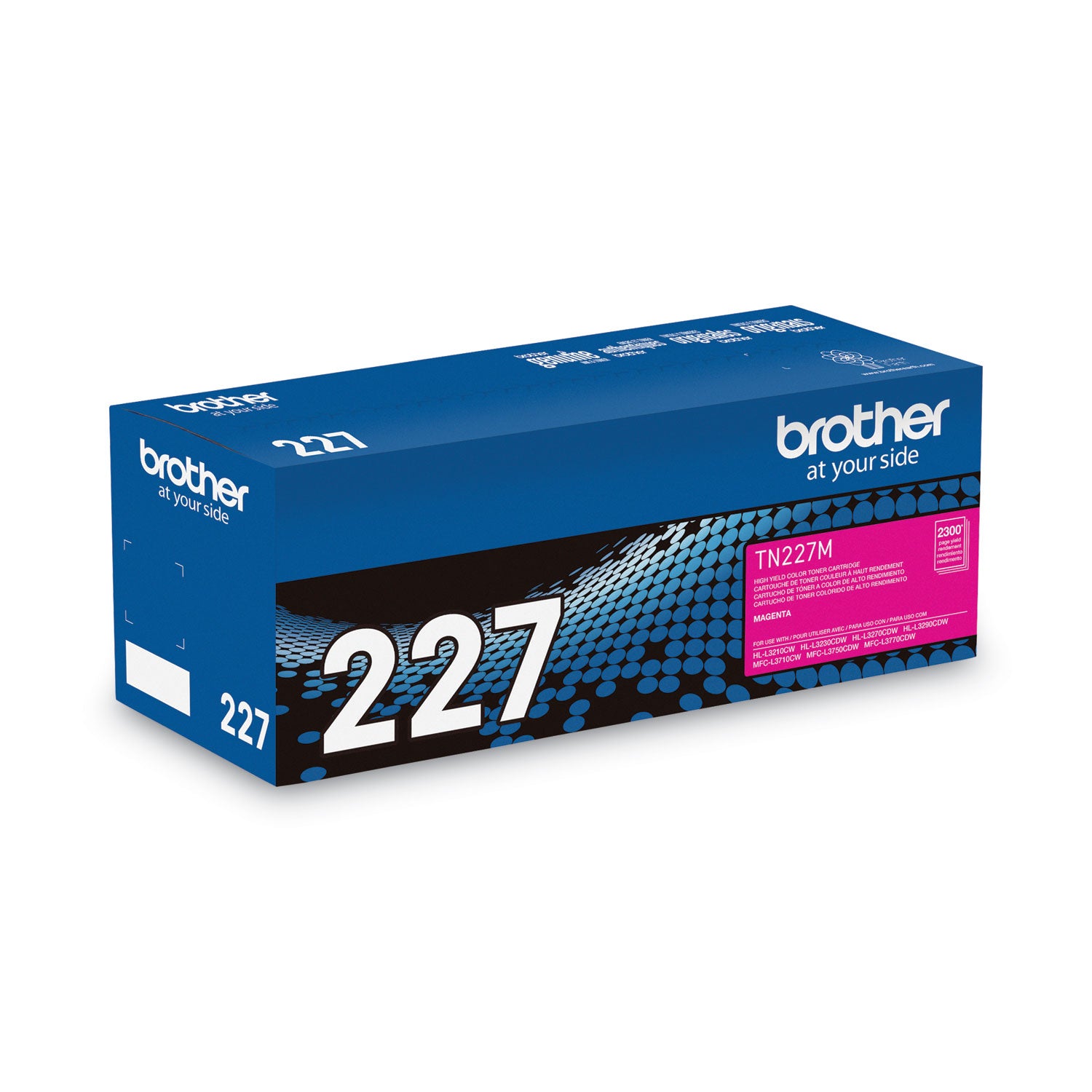 Brother TN227M High-Yield Toner, 2,300 Page-Yield, Magenta