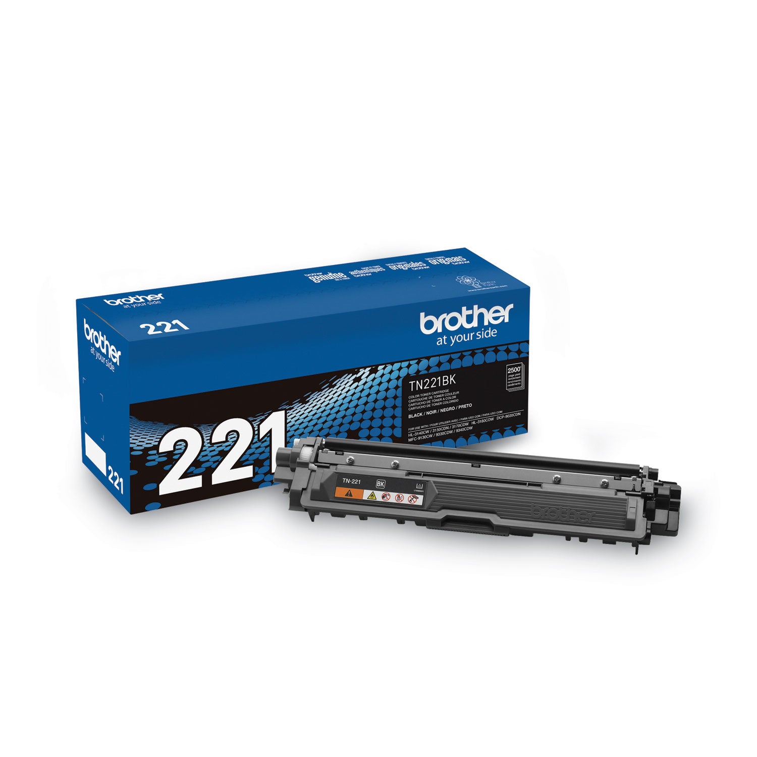 TN221BK Toner, 2,500 Page-Yield, Black