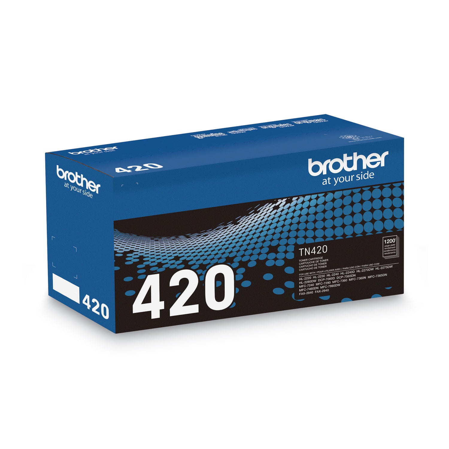 Brother TN420 Toner, 1,200 Page-Yield, Black