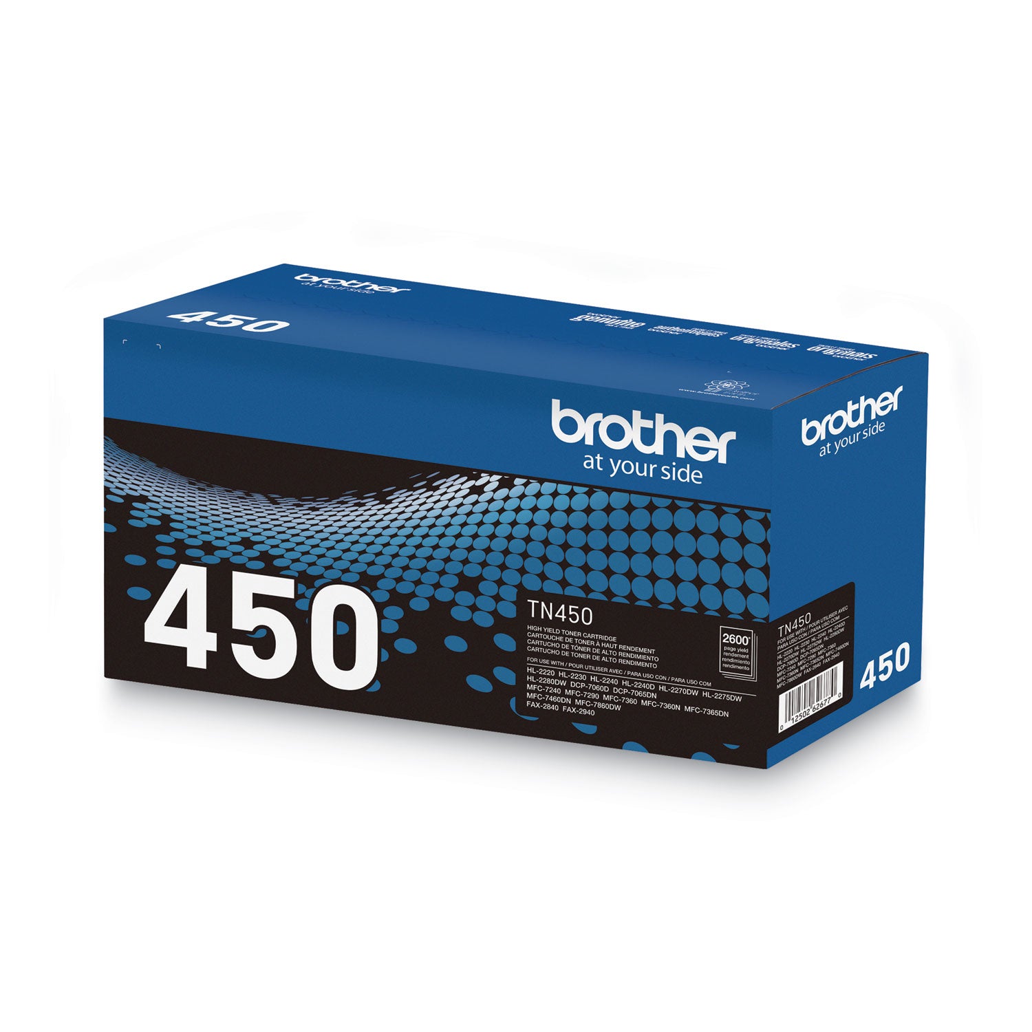 Brother TN450 High-Yield Toner, 2,600 Page-Yield, Black