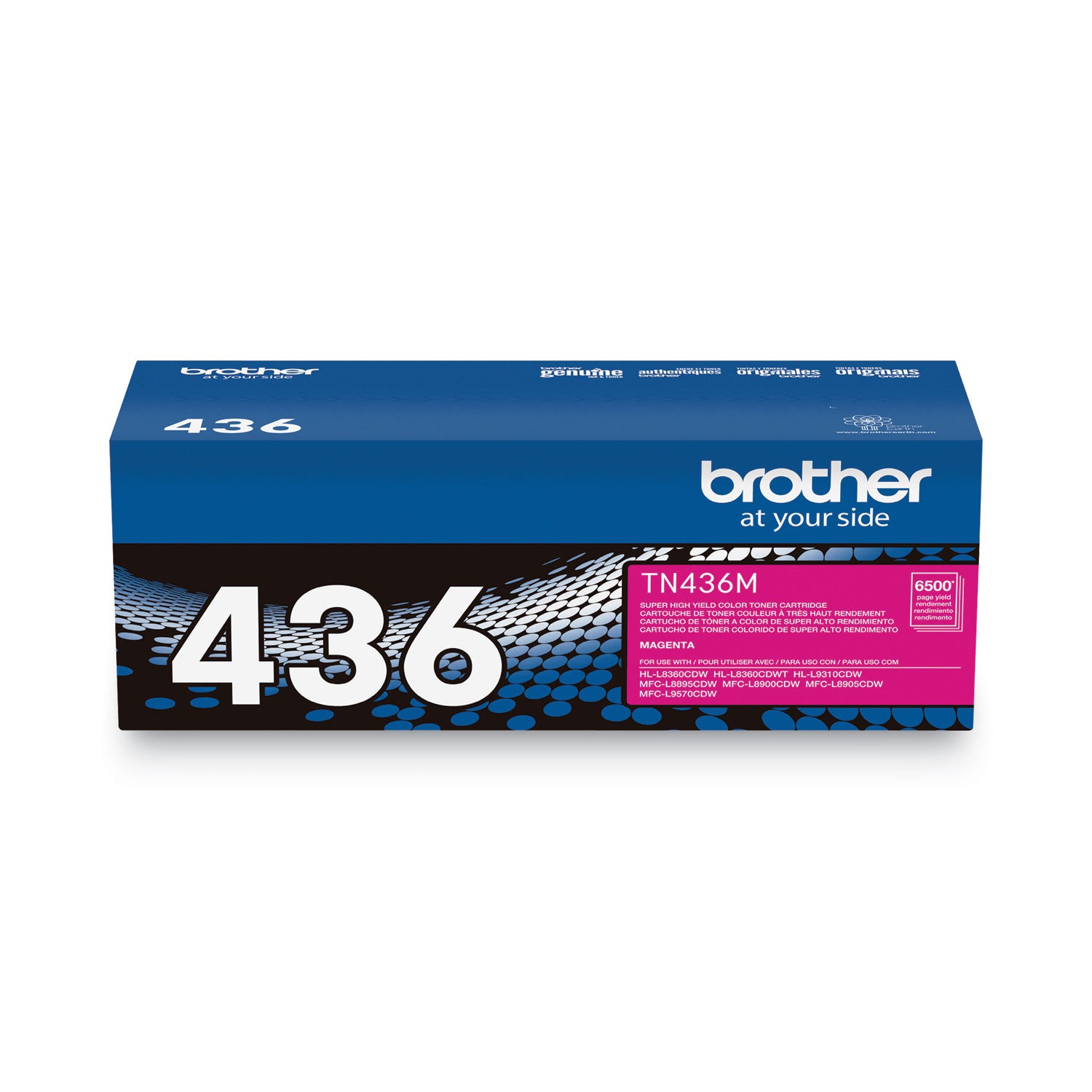 Brother TN436M Super High-Yield Toner, 6,500 Page-Yield, Magenta