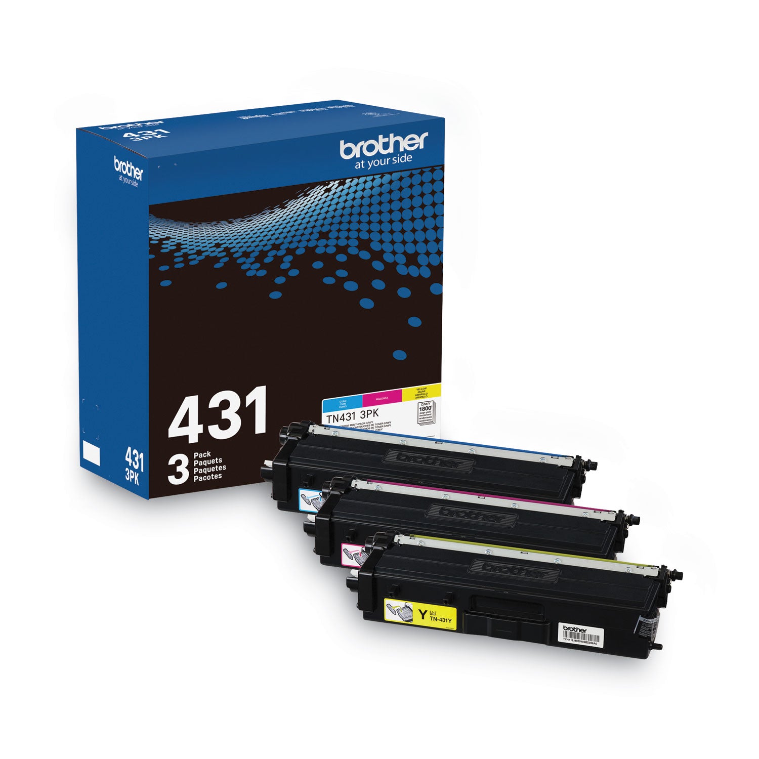 TN4313PK Toner, 1,800 Page-Yield, Cyan/Magenta/Yellow